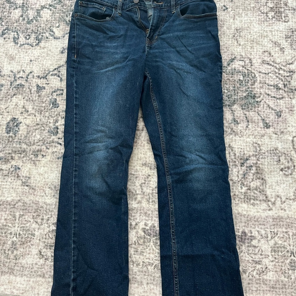 Old Navy Blue Straight Leg Jeans Classic Style